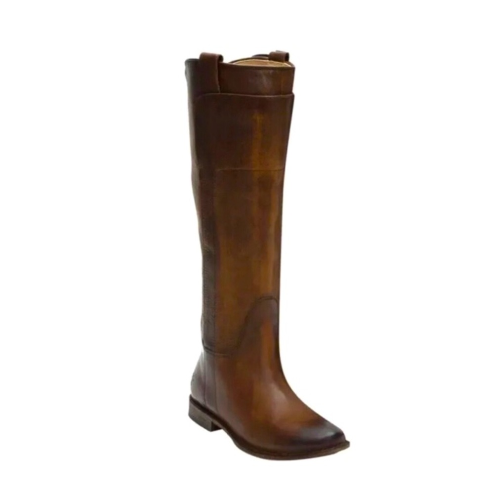 NWOT Frye Cognac Paige Tall Riding Boots Size 5.5